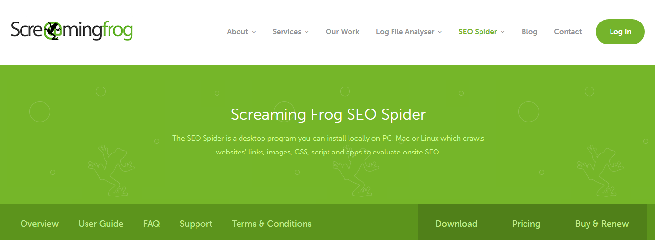 Screaming frog