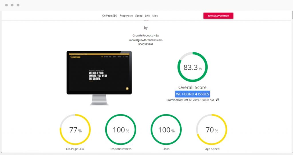 Roboauditor SEO Report